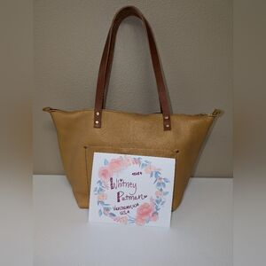 Portland Leather Goods - Honeycomb - Large Zipped Tote - EUC